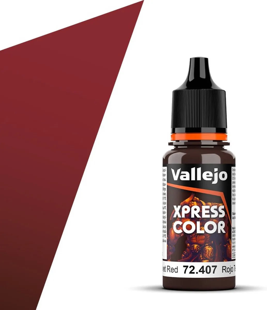 Vallejo Hobbyverf Acryl Velvet Red 18ml