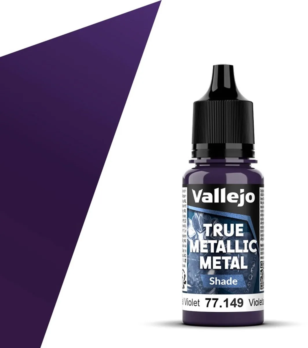 Vallejo Hobbyverf Acryl True Metallic Metal Shade Hemels Violet 18ml