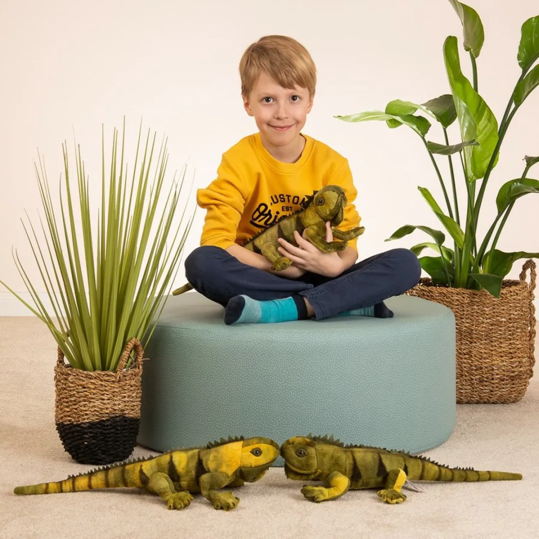 Teddy Hermann Knuffeldier Leguaan - 49 cm - Groen