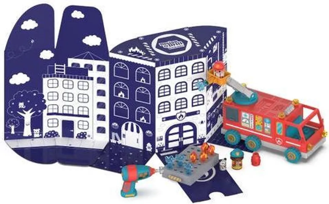 Learning Resources Design & Drill Brandweerauto - Multicolor