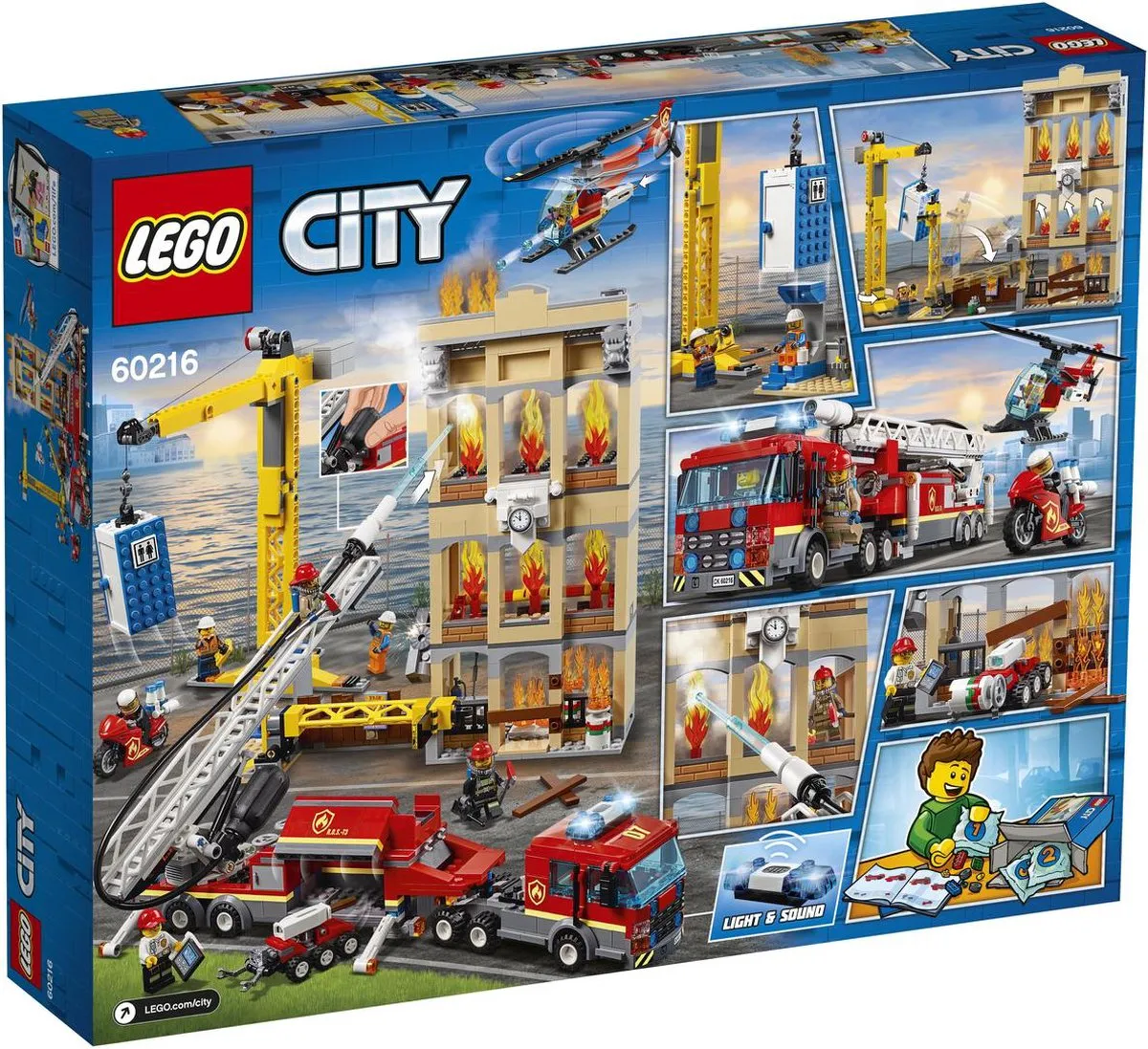 LEGO City Brandweerkazerne 60216 - 943 Stukken - 7 Minifiguren