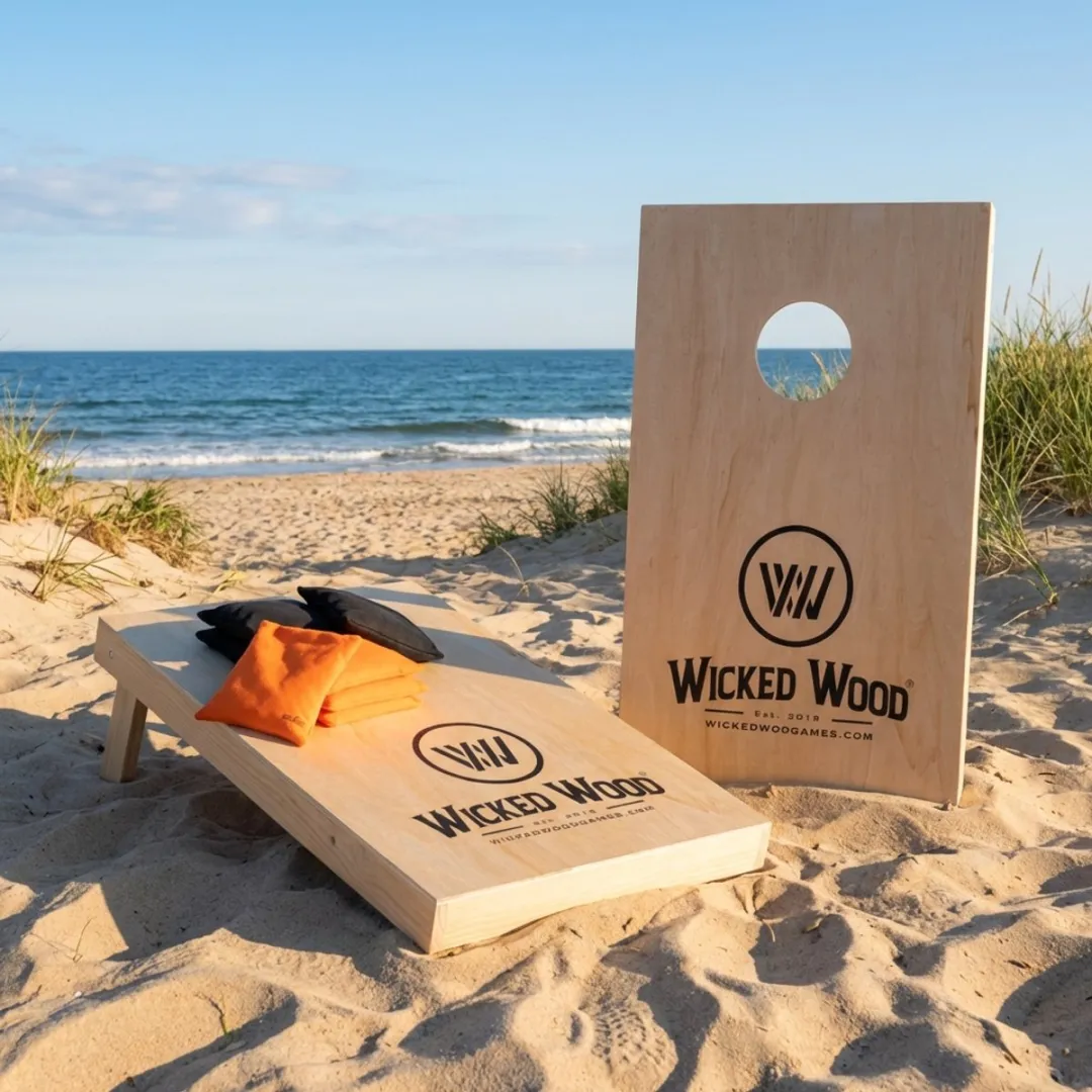 Wicked Wood Games ACL REC Cornhole Set Beige - 90x60cm