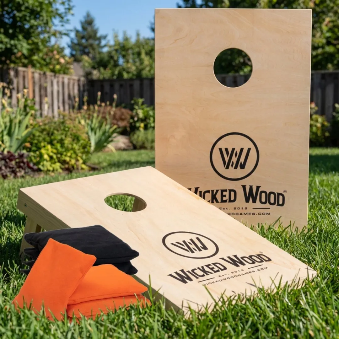 Wicked Wood Games ACL REC Cornhole Set Beige - 90x60cm