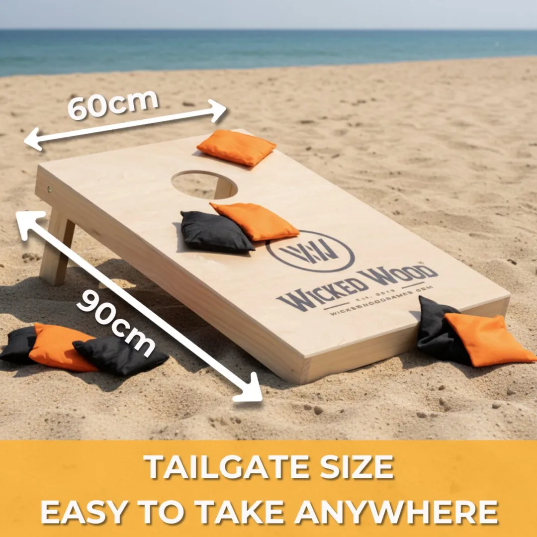 Wicked Wood Games ACL REC Cornhole Set Beige - 90x60cm - afbeelding 6 van 6
