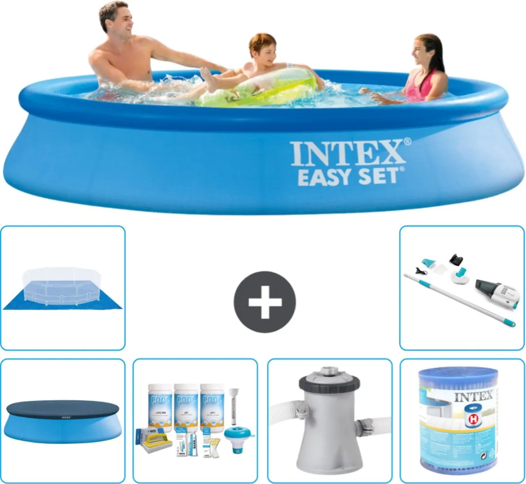 Intex Easy Set Zwembad 305x61cm - Blauw - 3077L - afbeelding 2 van 6