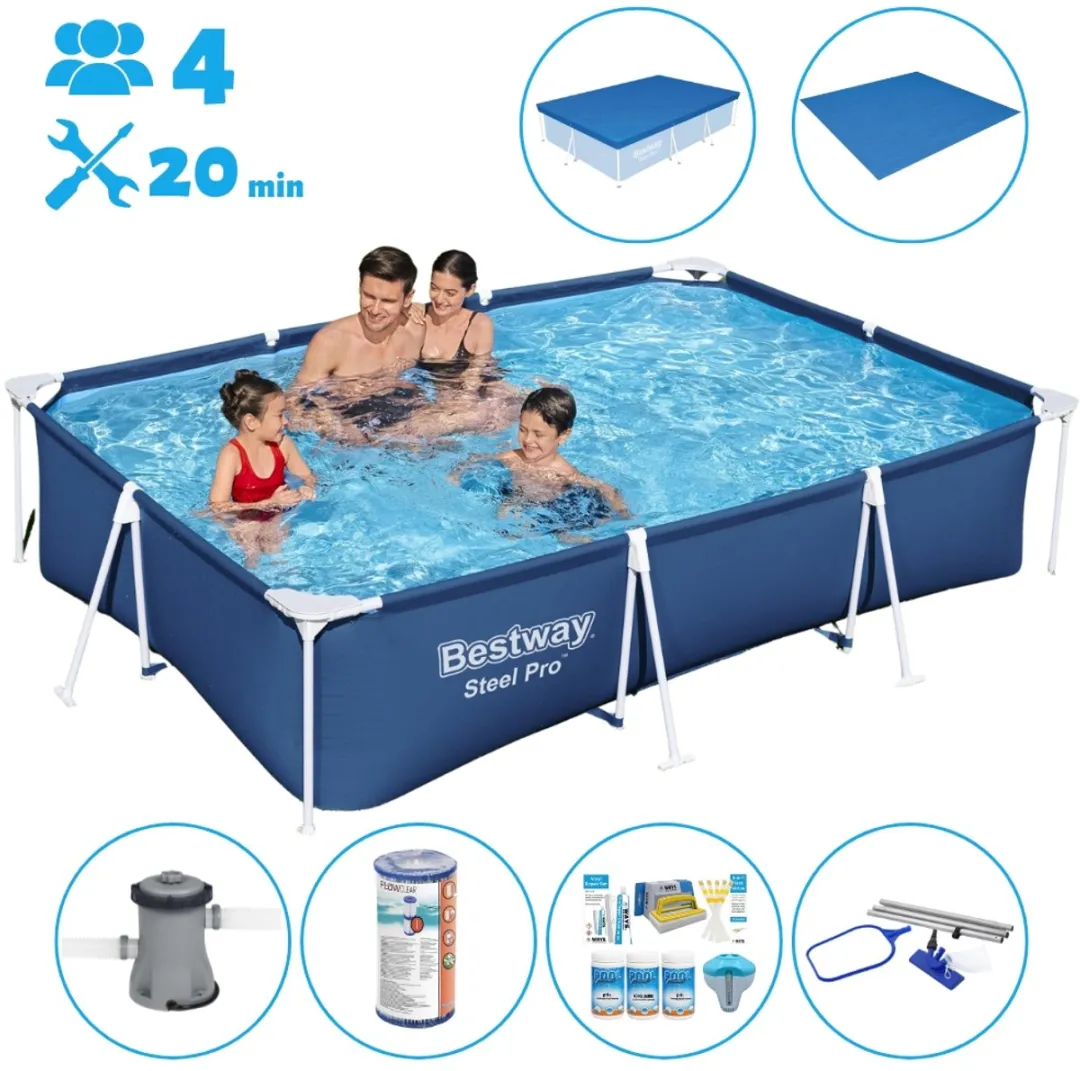 Bestway Rechthoekig Frame Zwembad 300x201x66cm