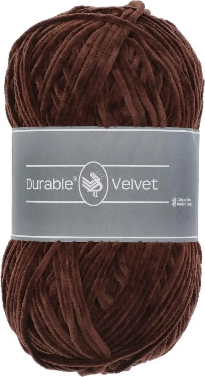 Durable Velvet Chenille Garen - Coffee - afbeelding 6 van 6
