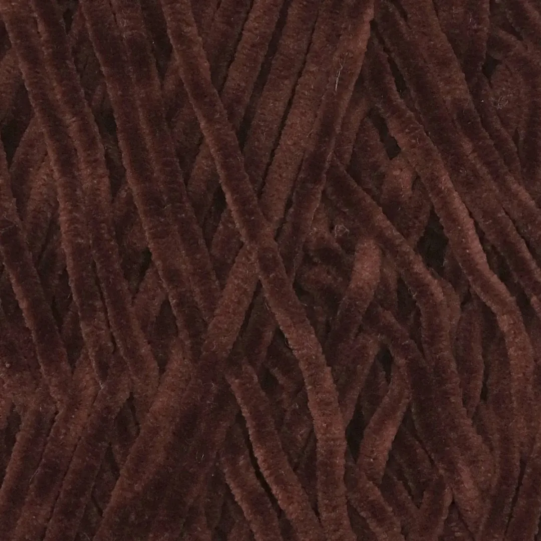 Durable Velvet Chenille Garen - Coffee
