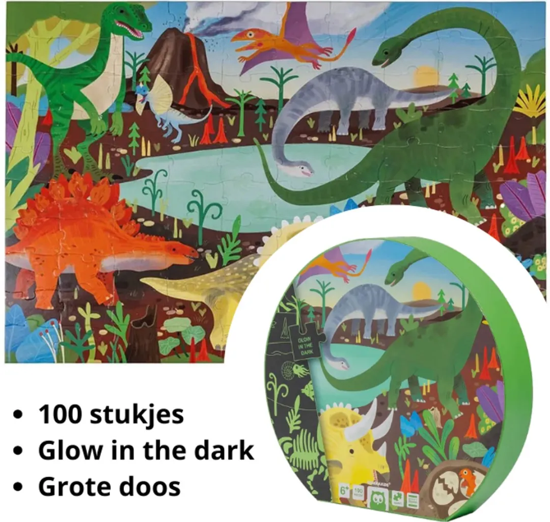 Eurekakids Dino Puzzel 100 Stuks