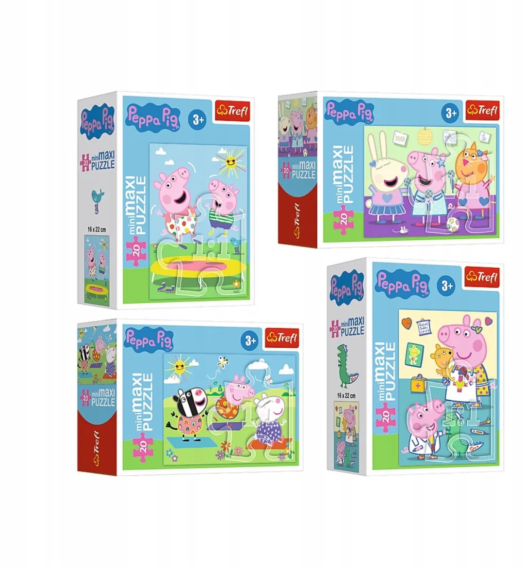 Trefl Peppa Pig Puzzel 20 Stuks - Roze