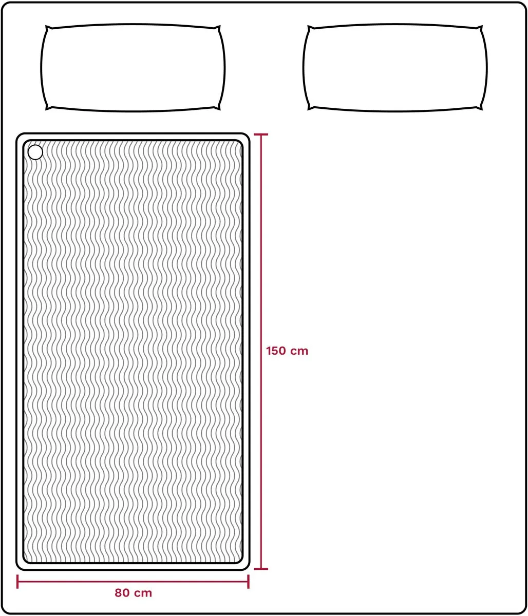 Inventum HN139G Elektrische Onderdeken 150x80cm - 4 Warmtestanden - Wit