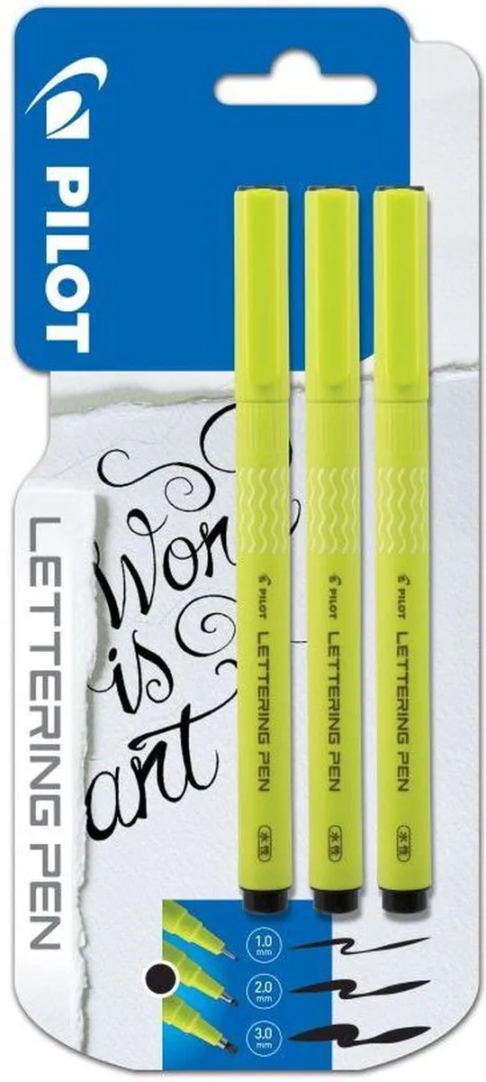 Pilot Lettering Pen Set 3 Stuks