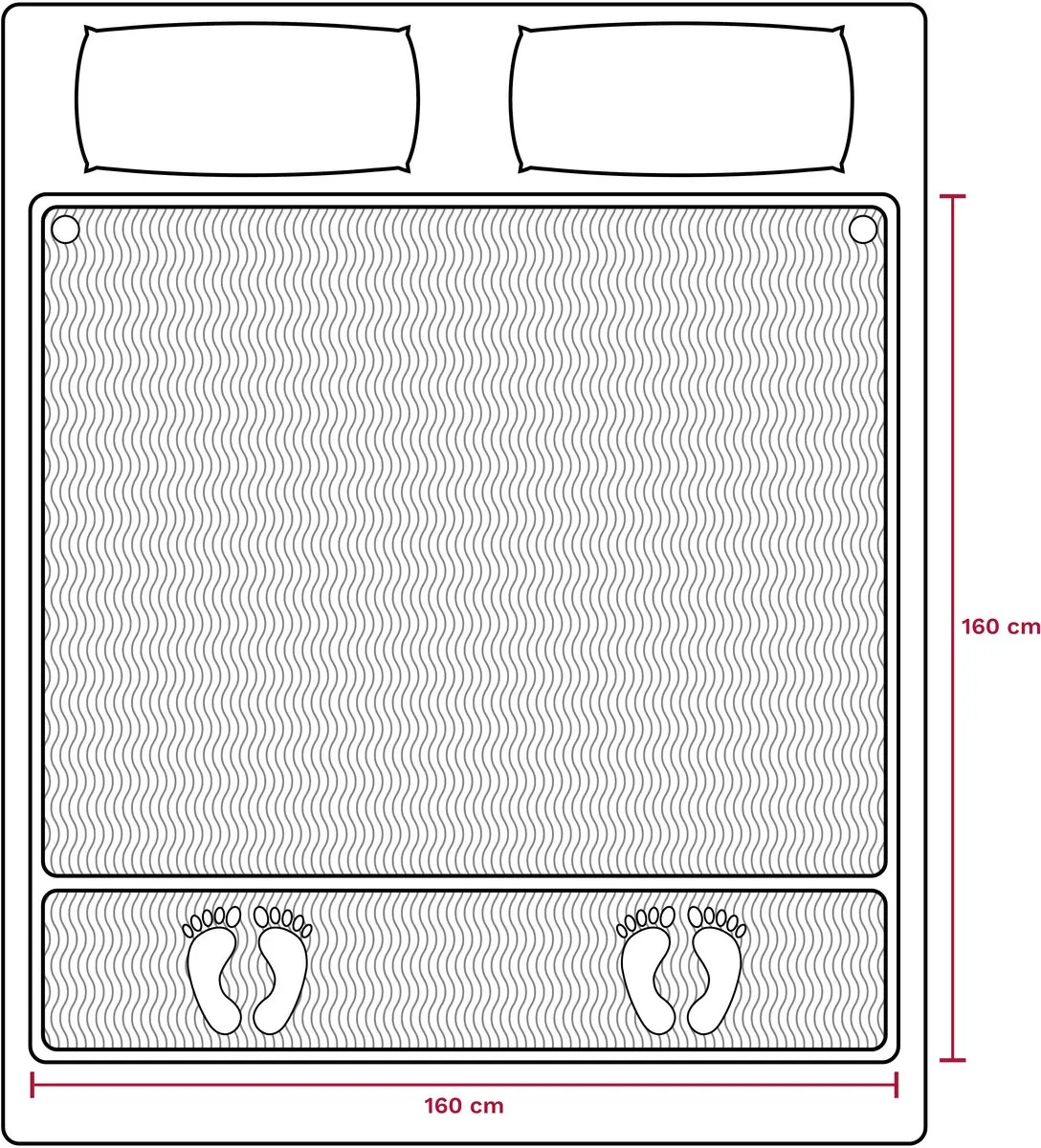 Inventum HN297V Elektrische Onderdeken 160x160cm - Wit - afbeelding 6 van 6