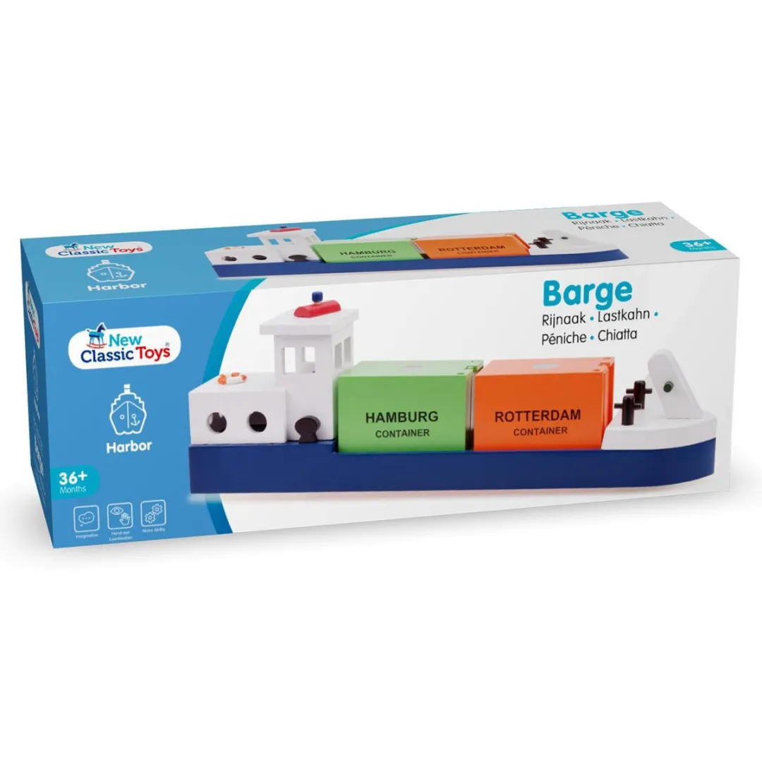 New Classic Toys Houten Rijnaak Blauw - MPN 10904