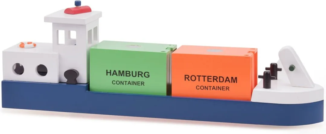 New Classic Toys Houten Rijnaak Blauw - MPN 10904
