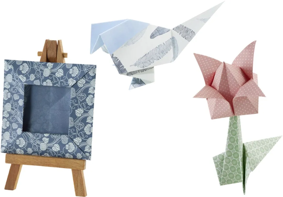 Folia Nostalgia Vouwblaadjes 15x15cm - 50 Stuks - Multicolor