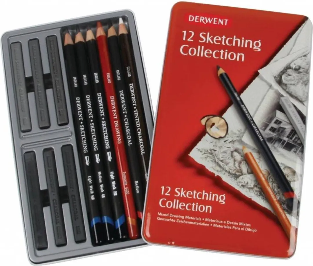 Derwent Schetscollectie 12 Stiften