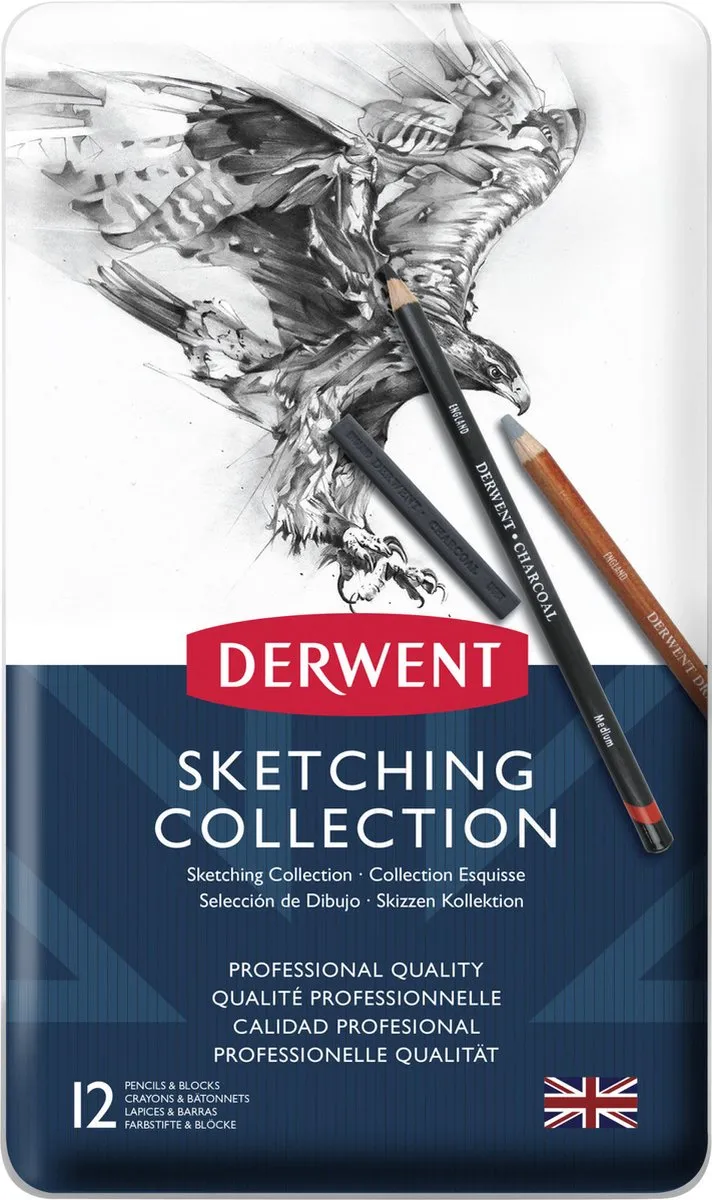 Derwent Schetscollectie 12 Stiften - Divers
