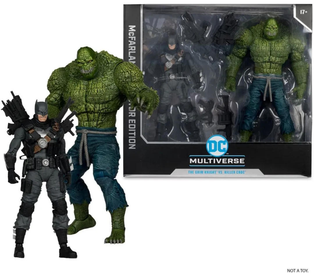 McFarlane Toys DC Multiverse Batman vs. Killer Croc 2-Pack - 18cm Action Figuur - Multi - afbeelding 4 van 6