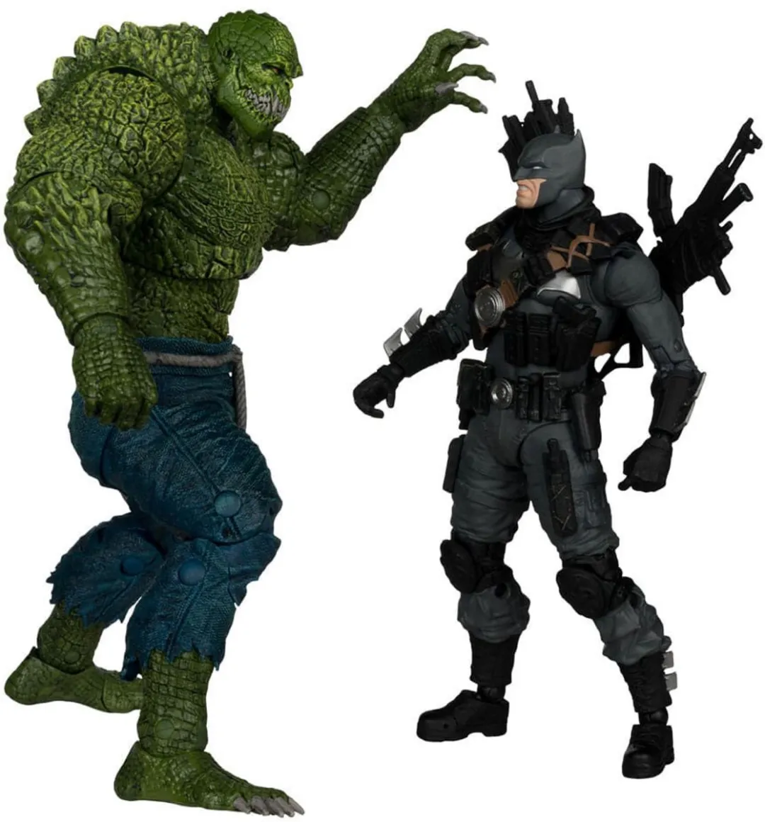 McFarlane Toys DC Multiverse Batman vs. Killer Croc 2-Pack - 18cm Action Figuur - Multi - afbeelding 6 van 6