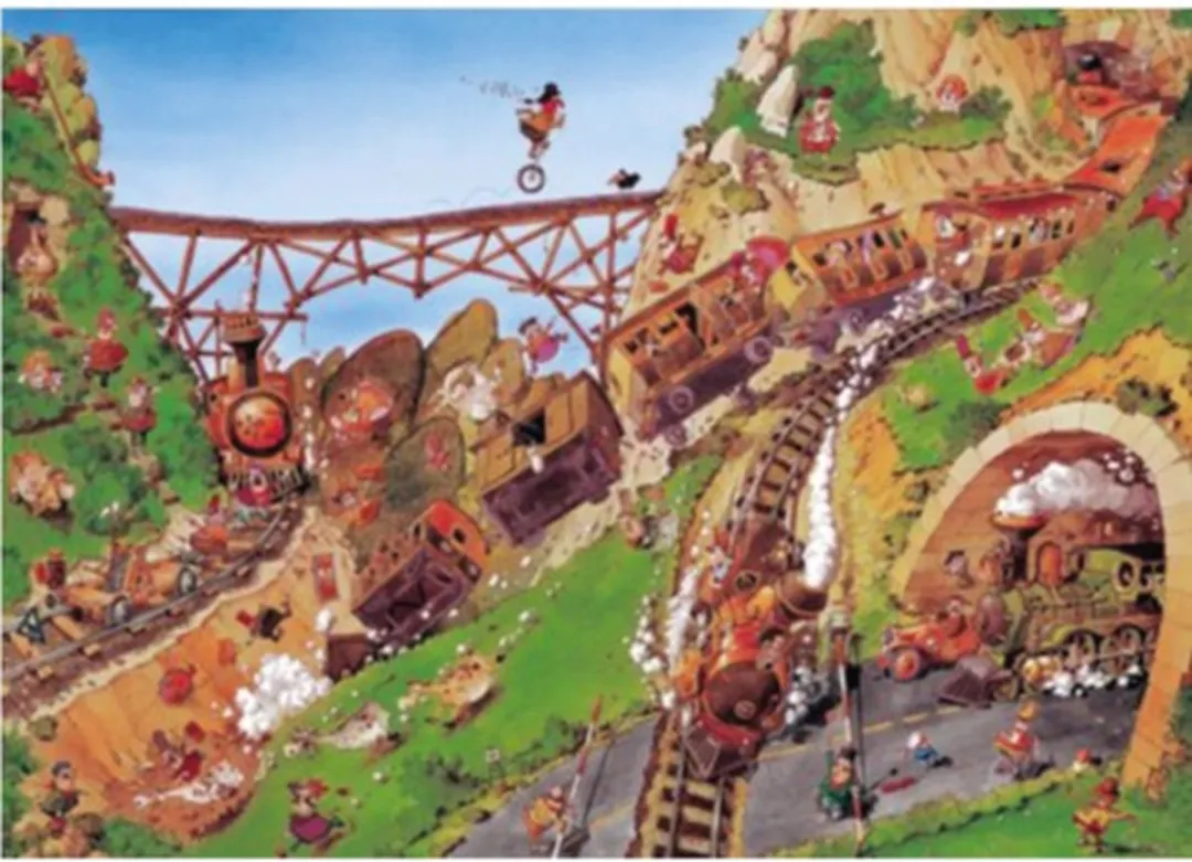 Heye Getaway Car Fred 1000 Puzzels - 1000 Stuks - Rood