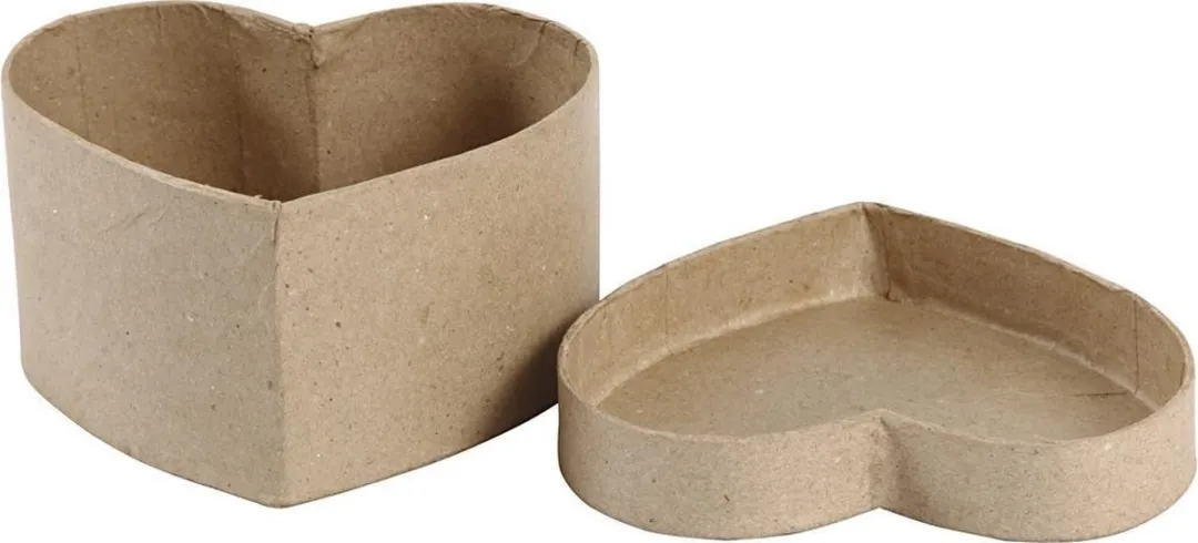 Creativ Company Hartvormige Doos 11,5x11,5cm - Bruin