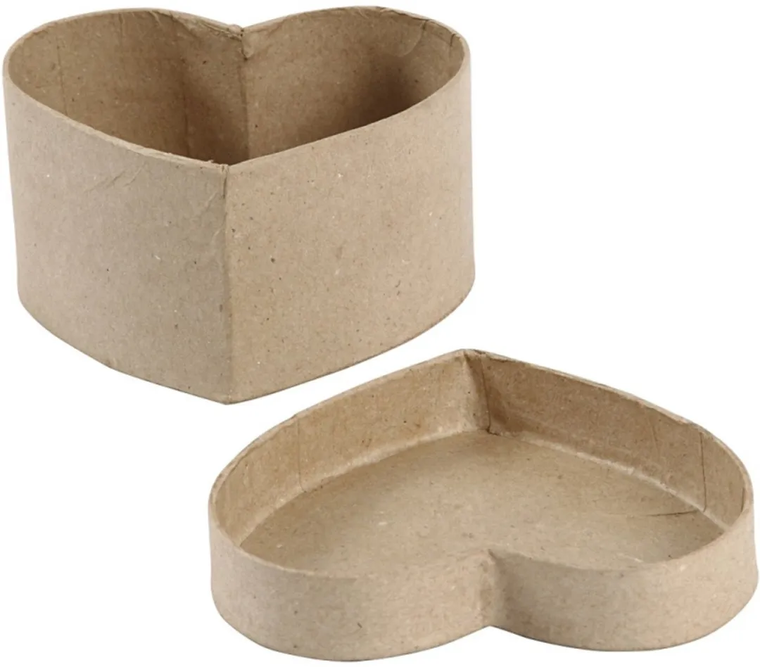 Creativ Company Hartvormige Doos 11,5x11,5cm - Bruin