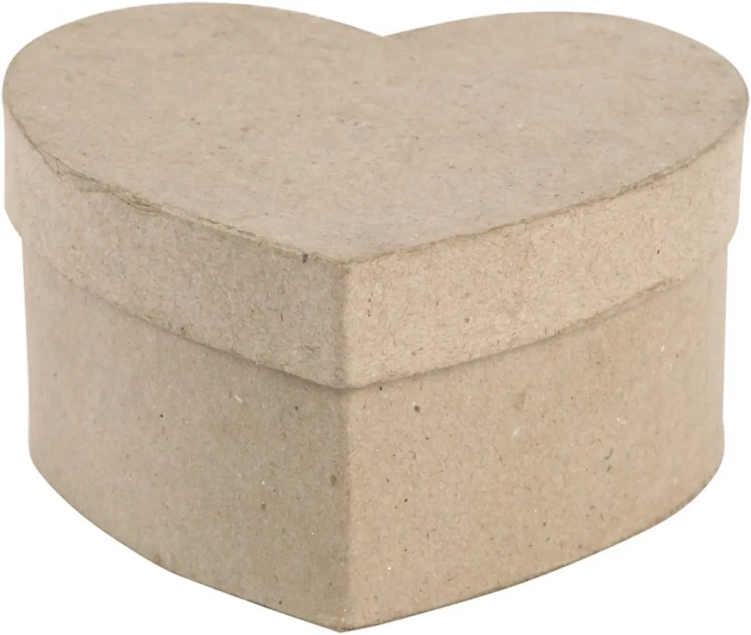 Creativ Company Hartvormige Doos 11,5x11,5cm - Bruin