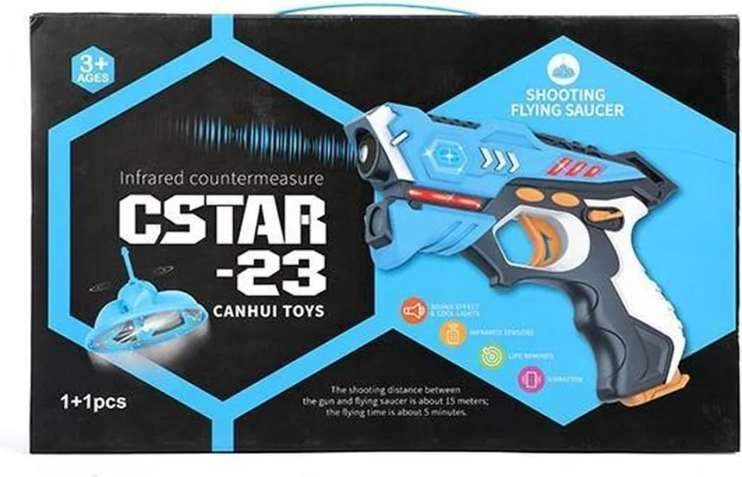 Toi-Toys Infarood Pistool UFO Junior 20cm - Blauw