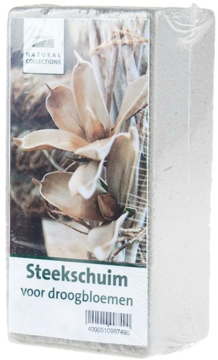 Rayher Grijs Steekschuim/Oase Droog 20x10x7.5cm - 54 Stuks