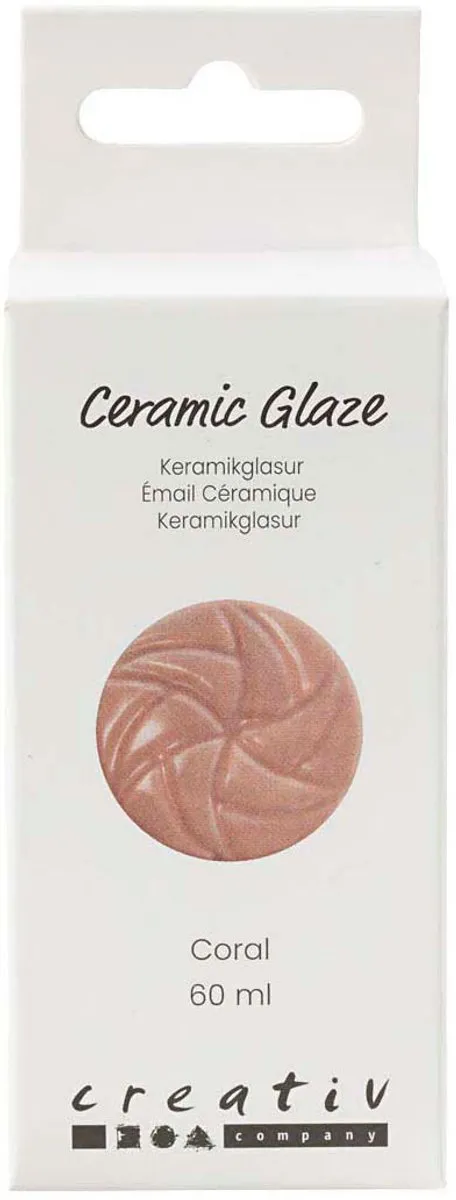 Creativ Company Keramiek Glazuur Coral Roze 60ml