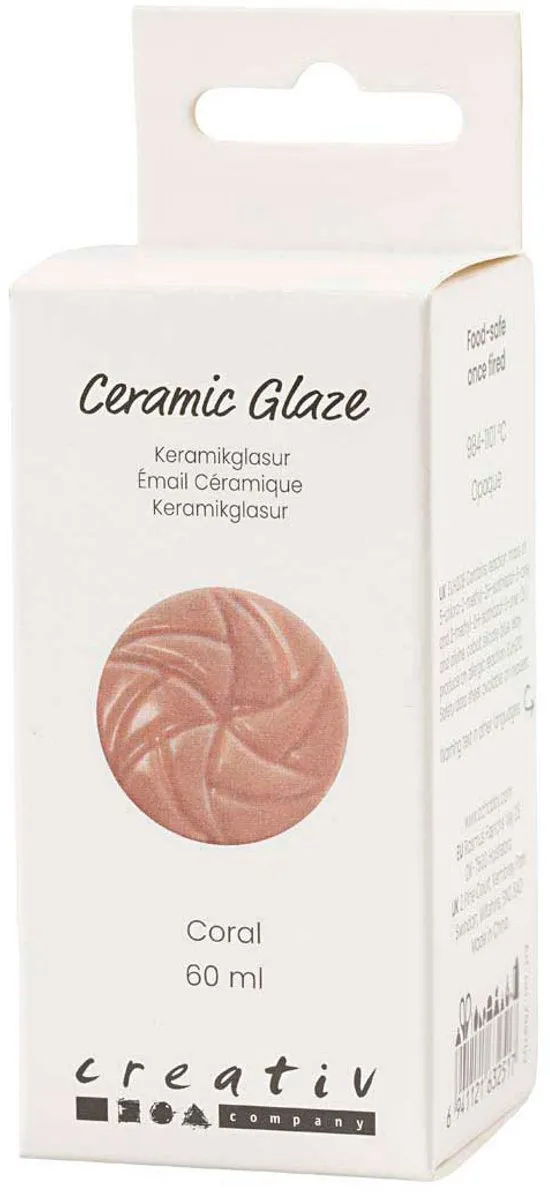 Creativ Company Keramiek Glazuur Coral Roze 60ml