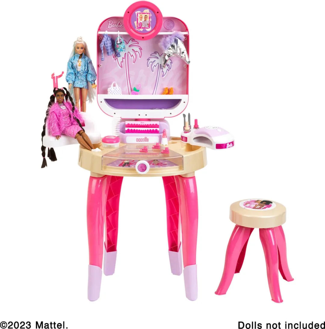 Klein Toys Barbie Happy Vibes Beautystudio - Roze Beige