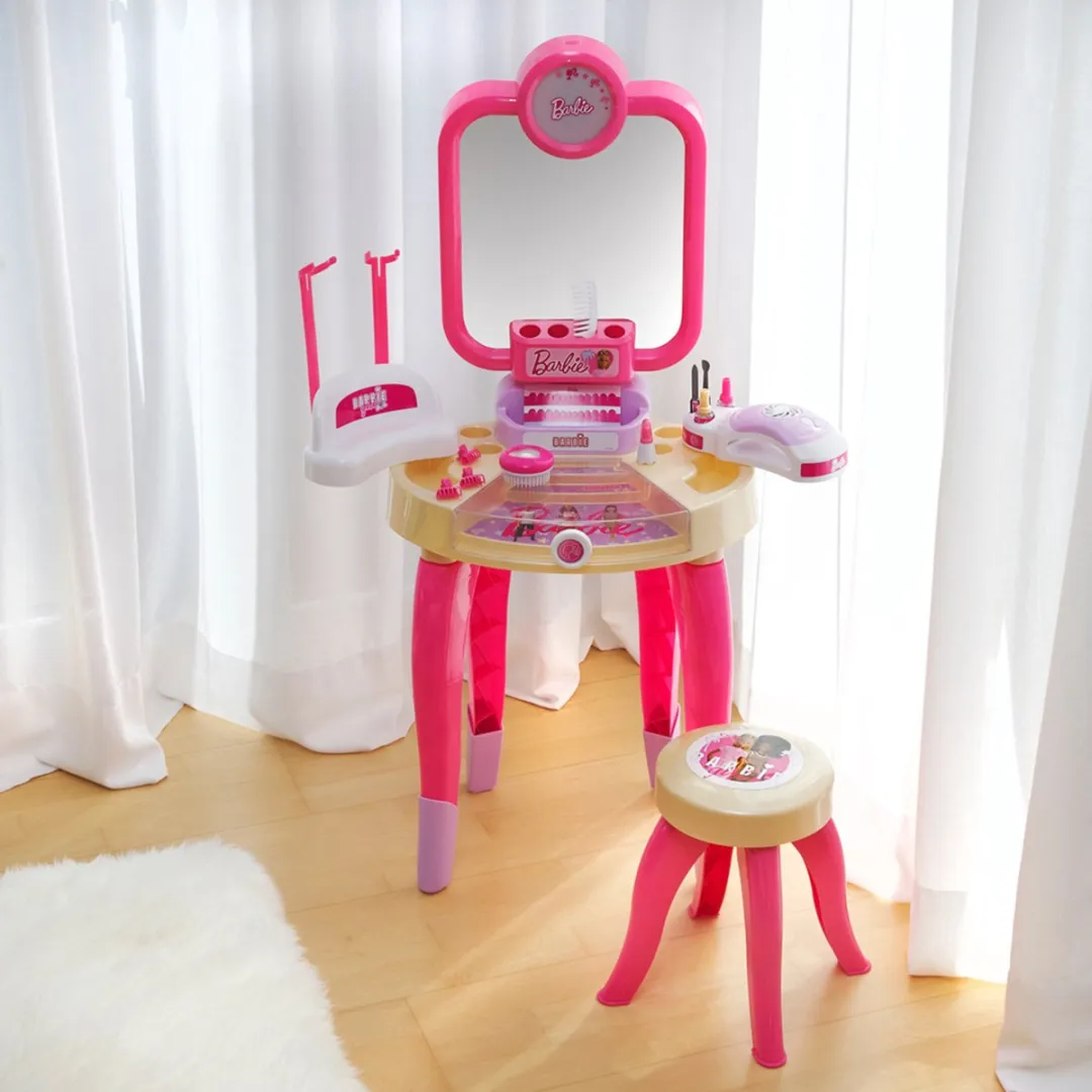 Klein Toys Barbie Happy Vibes Beautystudio - Roze Beige