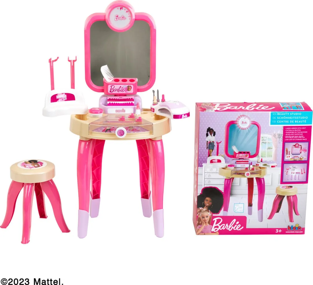 Klein Toys Barbie Happy Vibes Beautystudio - Roze Beige - afbeelding 6 van 6