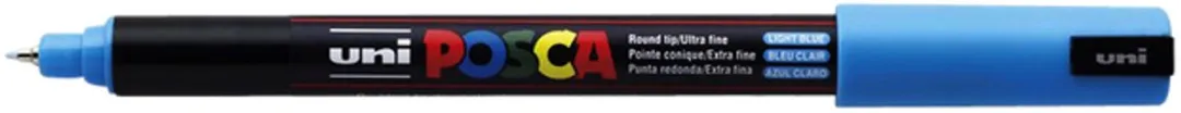 Posca PC1MR EF Verfstift Lichtblauw - 6 Stuks