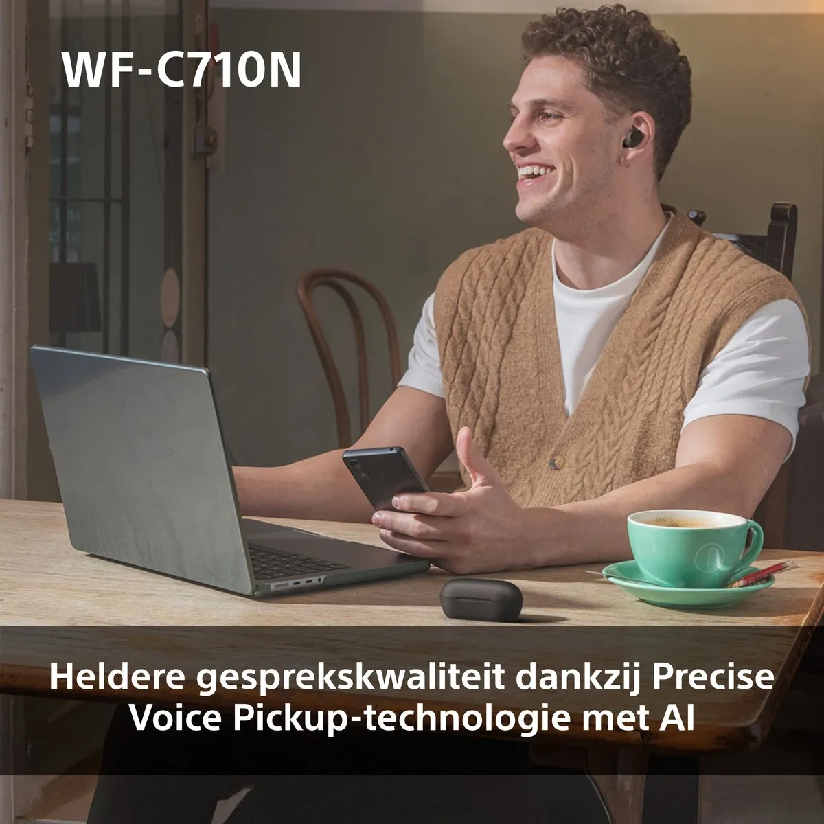 Sony WF-C710N Noise Cancelling Oordopjes - Roze