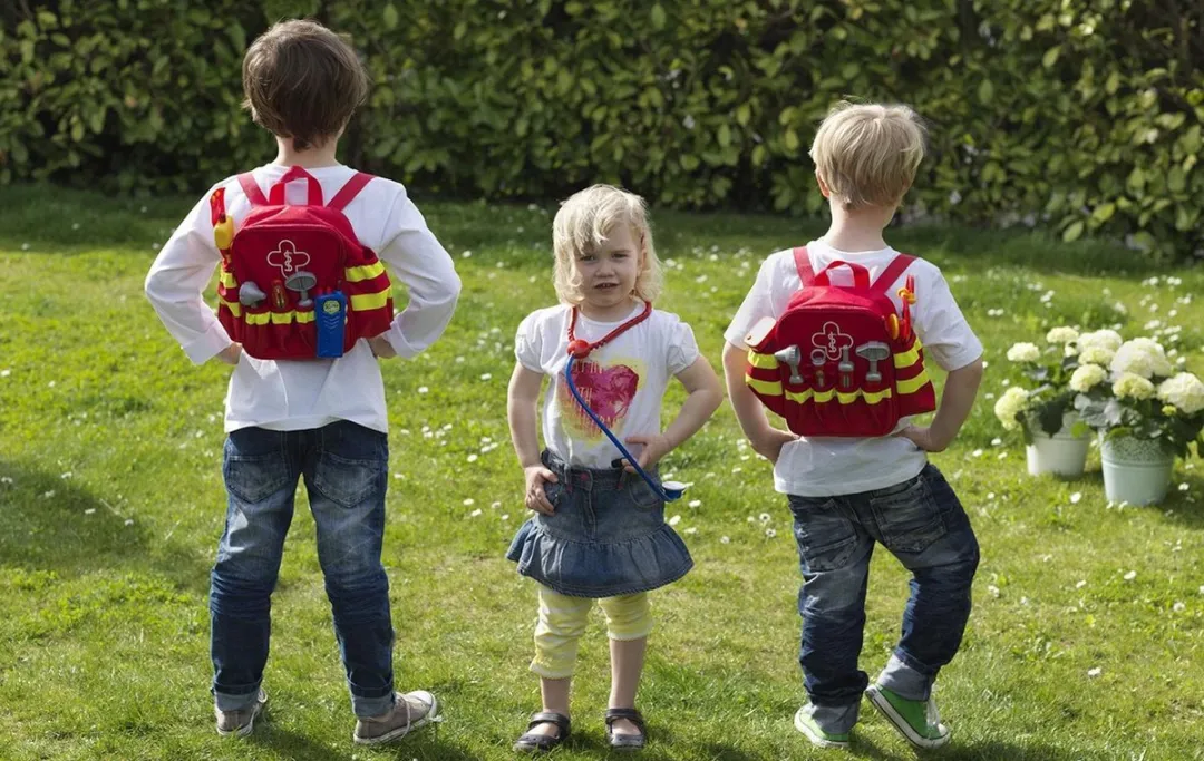 Klein Toys Reddingsrugzak - Rood/Geel
