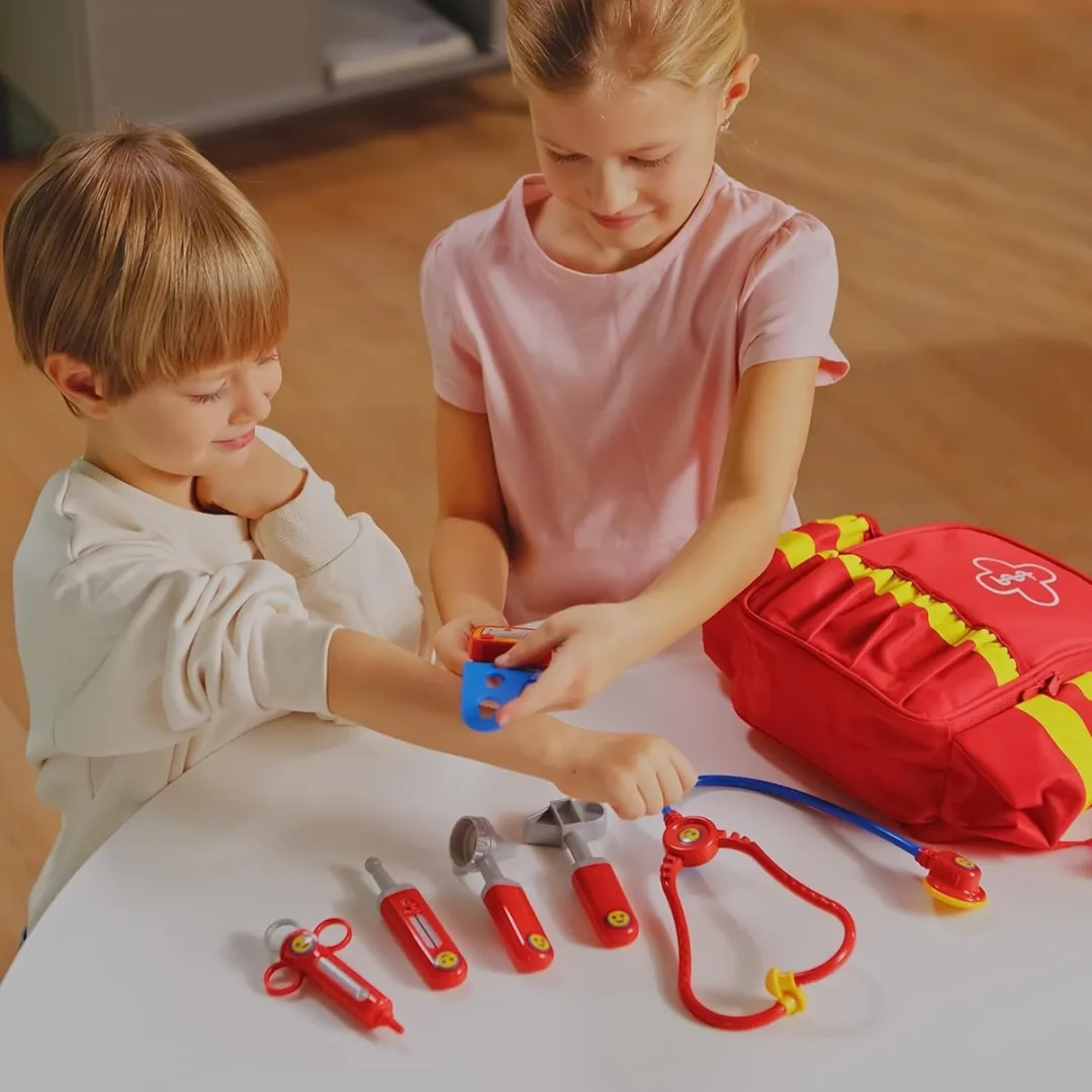 Klein Toys Reddingsrugzak - Rood/Geel