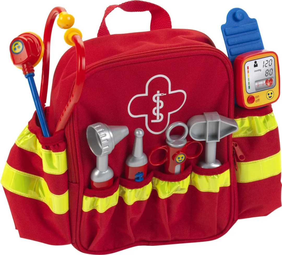 Klein Toys Reddingsrugzak - Rood/Geel