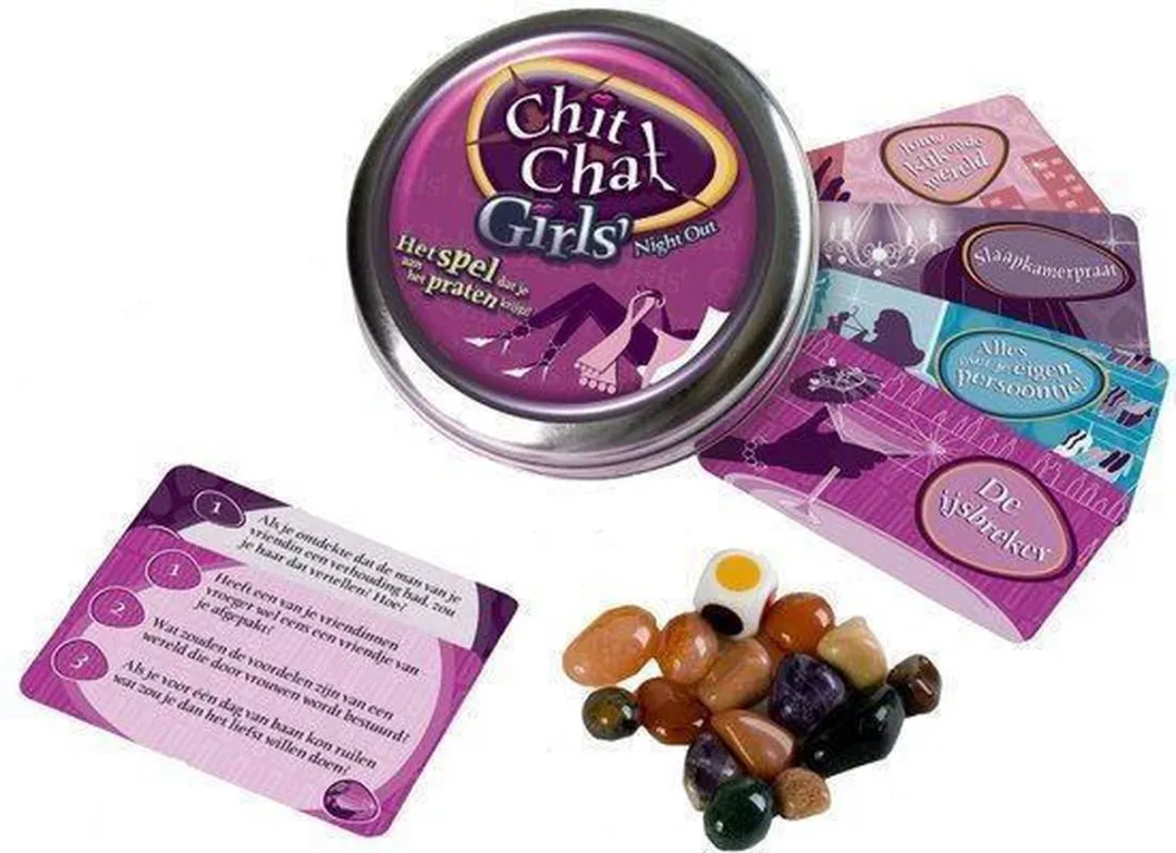 PS-games Chit Chat - 84 Kaarten - 252 Vragen - 4 Kleuren