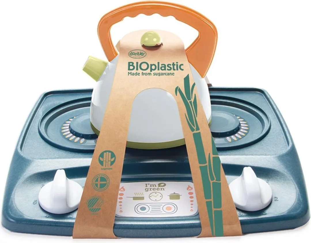 Dantoy BIO Kettle & Stove Top - 12-delig - Multicolor
