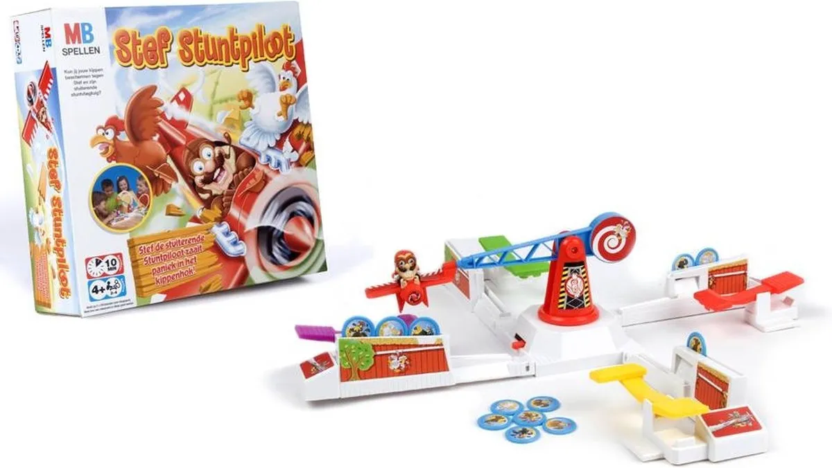Hasbro Stef Stuntpiloot Actiespel - 2-4 Spelers