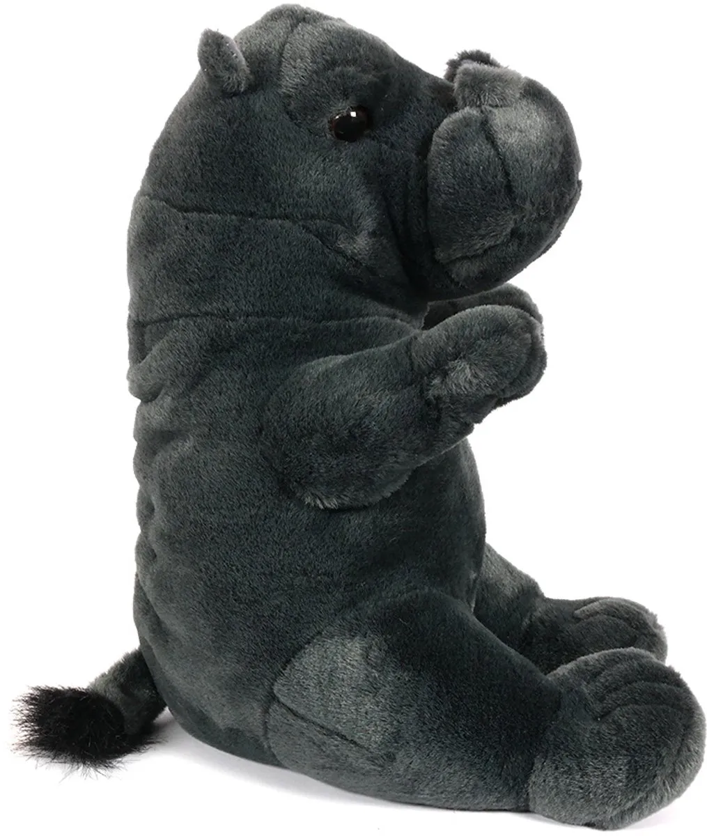 PIA Soft Toys Nijlpaard Pluche 38cm - Grijs