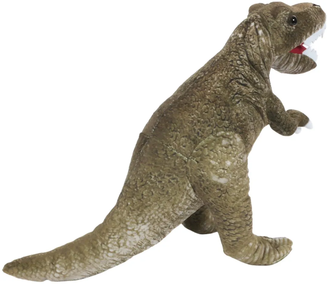 PIA Soft Toys Pluche Knuffel T-rex 43cm - Groen/Grijs