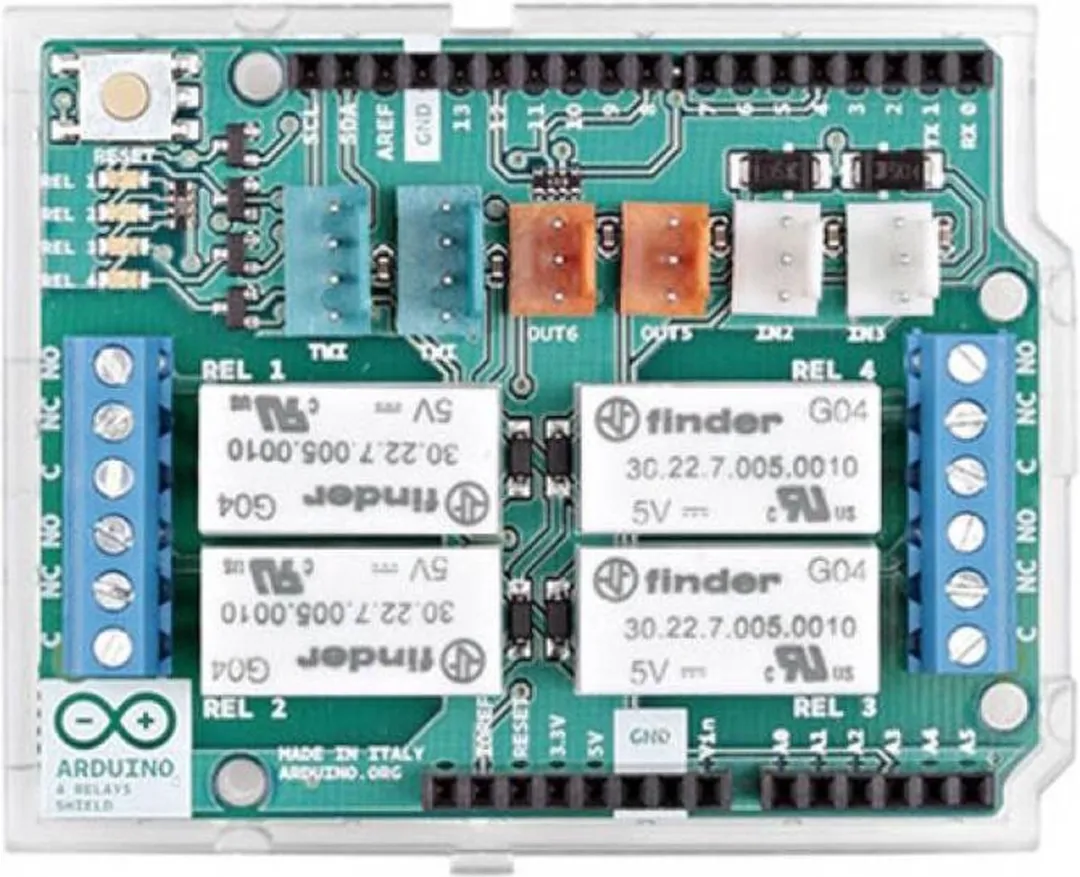 Arduino A000110 Shield 4 Relays Uitbreidingsmodule