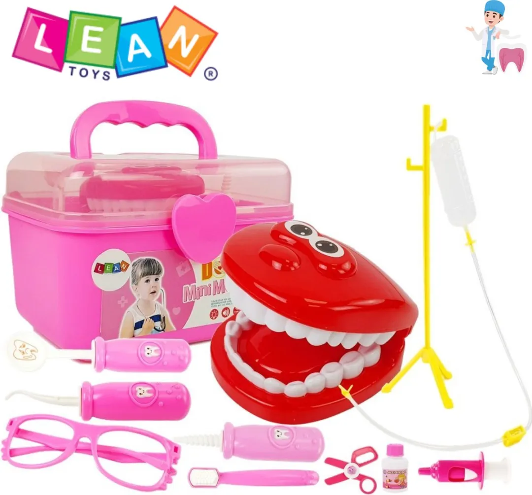 LEAN Toys Dokters- en Tandarts Speelset Roze