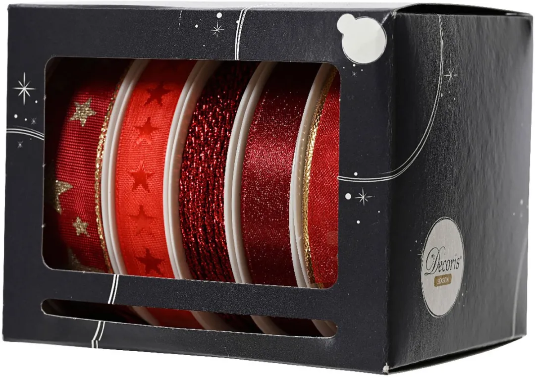 Decoris Lint Rood - 5 Rollen