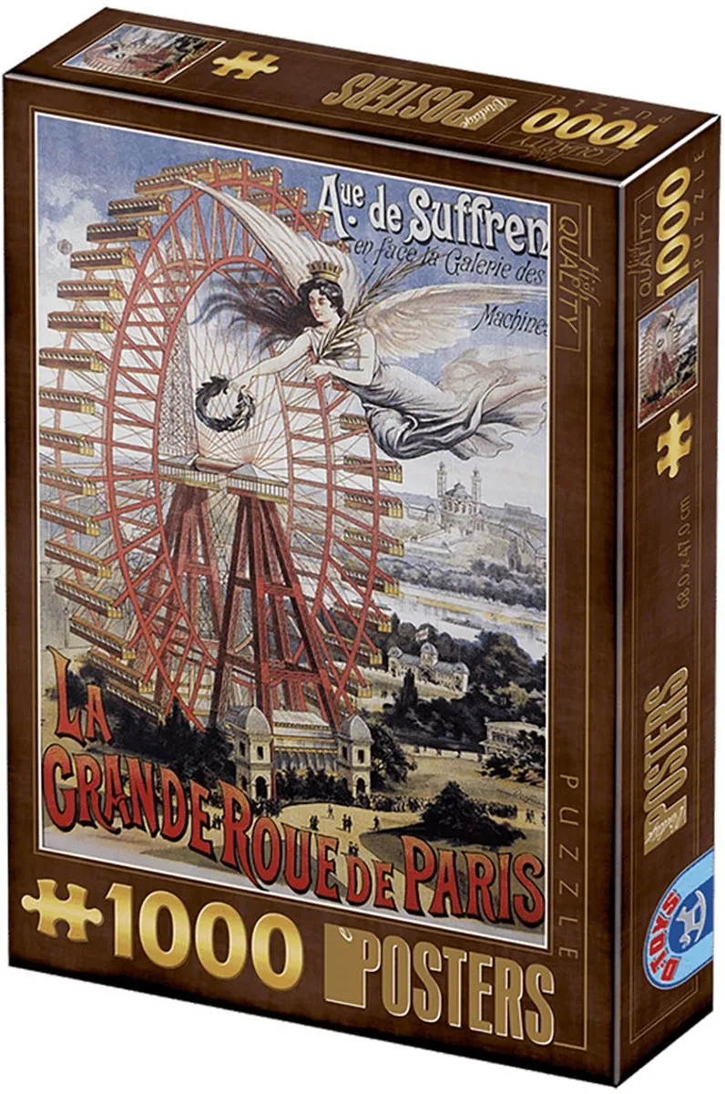 D-Toys La Grande Roue de Paris Legpuzzel 1000 Stuks - Multicolor
