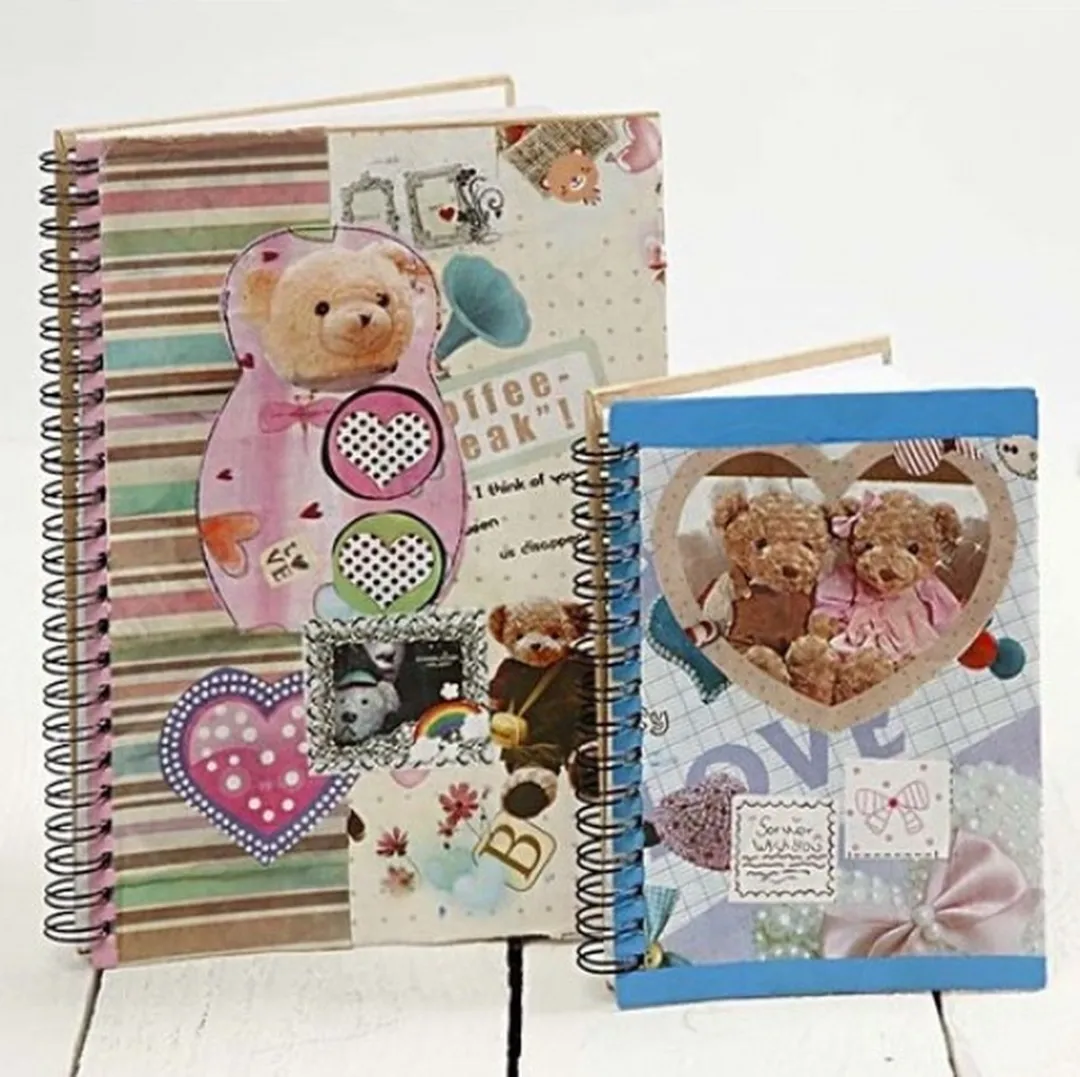 Creativ Company Spiraal Notitieboek A6 Kraft - Bruin/Wit